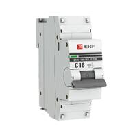 Выключатель автоматический модульный 1п C 16А 10кА ВА 47-100 PROxima EKF mcb47100-1-16C-pro - УПС инжиниринг