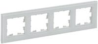 Рамка 4-м BRITE РУ-4-2-БрБ стекло бел. IEK BR-M42-G-K01 - УПС инжиниринг