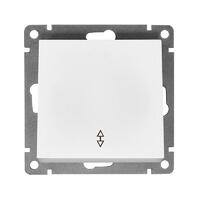 Переключатель проходной 1-кл. СП Афина 10А IP20 механизм бел. Universal A0025 - УПС инжиниринг