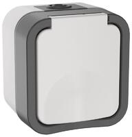 Розетка 1-м ОП TORS 16А IP55 TS220 с заземл. с крышкой бел. IEK TS-R16-16-55-K41 - УПС инжиниринг