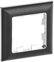 Рамка 1-м BRITE РУ-1-Бр хром/черн. IEK BR-M12-12-2-K23 - УПС инжиниринг