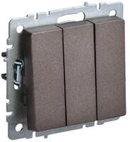 Выключатель 3-кл. СП BRITE ВС10-3-0-БрТБ 10А механизм бронза IEK BR-V30-0-10-K45 - УПС инжиниринг