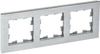 Рамка 3-м BRITE РУ-3-1-БрА металл алюм. IEK BR-M32-M-K47 - УПС инжиниринг