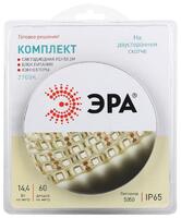 Комплект светодиодной ленты 5050kit-14.4-60-12-IP65-2700 тепл. бел. 12В (в комплекте: LED лента на двустороннем скотче; источник питания; коннекторы) (уп.5м) Эра Б0043069 - УПС инжиниринг
