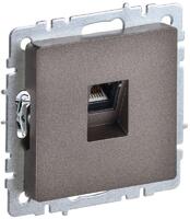 Розетка компьютерная СП RJ45 кат.5E BRITE РК10-БрТБ механизм бронза IEK BR-K10-1-K45 - УПС инжиниринг