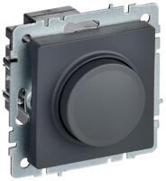 Светорегулятор СП BRITE пов-наж. 600Вт СС10-1-0-БрГ механизм графит IEK BR-D20-0600-K53 - УПС инжиниринг