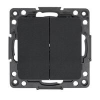Переключатель проходной 2-кл. Стокгольм 10А механизм черн. PROxima EKF EZV10-027-10 - УПС инжиниринг