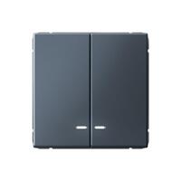 Выключатель 2-кл. ArtGallery (сх. 5а) 10AX с подсветкой механизм грифель SE GAL000753 - УПС инжиниринг