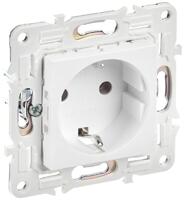 Розетка SKANDY 16А с заземл. без защ. шторок SK-R05W арктич. бел. IEK SK-R11-16-K01 - УПС инжиниринг