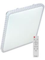Светильник светодиодный PREMIUM MYSTERY QUADRO 75Вт 230В 3000-6500К 6000лм IP40 530х530х70мм настенно-потолочный управляемый с пультом ДУ КОСМОС KSMystQD75W - УПС инжиниринг