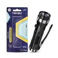 Фонарь ручной на батарейках 3xAAA анодированный алюм. TOKOV ELECTRIC TKE-RF-B-01 - УПС инжиниринг