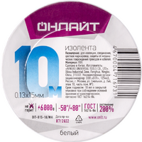 Изолента ПВХ 71 673 OIT-B15-10/WH бел. ОНЛАЙТ 71673 - УПС инжиниринг