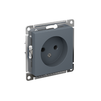 Розетка 1-м СП AtlasDesign 16А IP20 без заземл. без защ. шторок механизм грифель SE ATN000741 - УПС инжиниринг