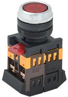 Кнопка ABLFS-22 d22мм 1з+1р 240В неон кр. IEK BBT30-ABLFS-K04 - УПС инжиниринг