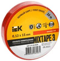 Изолента ПВХ 0.13х15мм (рул.20м) красн. IEK UIZ-13-10-K04 - УПС инжиниринг