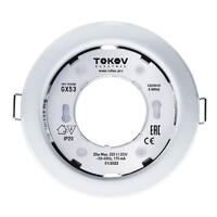 Светильник GX 53-WH-1 106х48мм бел. металл+пластик TOKOV ELECTRIC TOK-GX53-WH-1 - УПС инжиниринг