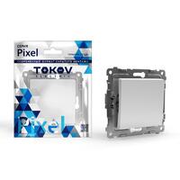 Переключатель проходной 1-кл. СП Pixel 10А IP20 механизм бел. TOKOV ELECTRIC TKE-PX-P1-C01 - УПС инжиниринг