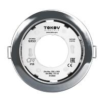 Светильник GX 53-CH-1 106х48мм хром металл+пластик TOKOV ELECTRIC TOK-GX53-CH-1 - УПС инжиниринг