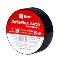 Изолента ПВХ 15мм (рул.5м) черн. SafeFlex Auto EKF plc-iz-sfau-b - УПС инжиниринг