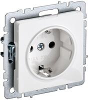 Розетка BRITE РС14-1-0-БрБ 16А с заземл. защ. шторки механизм бел. IEK BR-R14-16-K01 - УПС инжиниринг