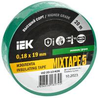 Изолента ПВХ 0.18х19мм зел. (рул.20м) IEK UIZ-20-10-K06 - УПС инжиниринг