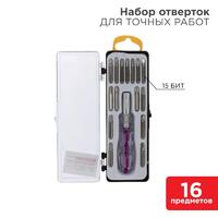 Набор отверток для точных работ 16 предметов Rexant 12-4704 - УПС инжиниринг