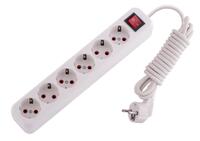 Удлинитель 6х3м с заземл. 16А IP20 Lila с выкл. LEZARD 720-0603-602 - УПС инжиниринг