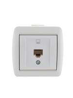 Розетка компьютерная 1-м ОП Nata RJ45 бел. LEZARD 710-0200-139 - УПС инжиниринг
