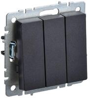 Выключатель 3-кл. СП BRITE ВС10-3-0-БрЧ 10А механизм черн. IEK BR-V30-0-10-K02 - УПС инжиниринг
