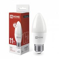 Лампа светодиодная LED-СВЕЧА-VC 11Вт свеча 4000К нейтр. бел. E27 1050лм 230В IN HOME 4690612020495 - УПС инжиниринг