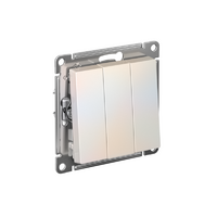 Выключатель 3-кл. СП AtlasDesign 10А IP20 (сх. 1+1+1) 10AX механизм жемчуж. SE ATN000431 - УПС инжиниринг