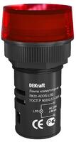 Лампа коммутационная ADDS ЛК-22 d22мм 220В красн. LED DEKraft 25003DEK - УПС инжиниринг