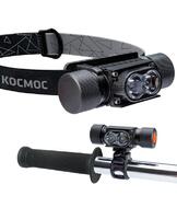 Фонарь аккумуляторный налобный/велосипедный LED 10Вт аккум. съемн. Li-ion 18650 1.2А.ч USB-шнур алюм. КОСМОС KOS501Lit - УПС инжиниринг