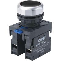 Кнопка управления NP8-11BN/2 без подсветки черн. 1НО+1НЗ IP65 (R) CHINT 667112 - УПС инжиниринг