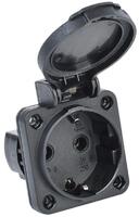 Розетка панельная MAGNUM 2P+PE 16А IP54 РП14-3 с защ. крышкой с заземл. черн. IEK PSN71-016-3-2-54-K02 - УПС инжиниринг