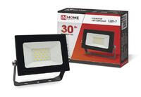 Прожектор светодиодный СДО-7 30Вт 6500К IP65 2700лм 230В черн. IN HOME 4690612034621 - УПС инжиниринг