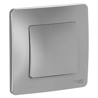Переключатель проходной 1-кл. СП Blanca 10А IP20 (сх. 6) 250В алюм. SE BLNVS010603 - УПС инжиниринг