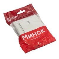 Переключатель проходной 1-кл. СП Минск 10А IP20 бел. Basic EKF ERV10-025-10 - УПС инжиниринг