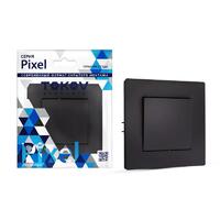 Выключатель 1-кл. СП Pixel 10А IP20 в сборе карбон TOKOV ELECTRIC TKE-PX-V1F-C14 - УПС инжиниринг