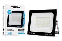 Прожектор светодиодный 50Вт 3400лм 6500К IP65 черн. (TKL) TOKOV ELECTRIC TKL-FL/LED-50-6.5K-IP65 - УПС инжиниринг