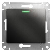 Выключатель 1-кл. СП Glossa 10А IP20 (сх. 1а) 10AX с подсветкой механизм антрацит SE GSL000713 - УПС инжиниринг
