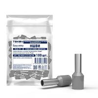 Наконечник штыревой втулочный изолированный НШВИ 4.0-9 TOKOV ELECTRIC TKE-NSVI-4.0-9-C06/100 - УПС инжиниринг