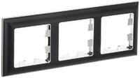 Рамка 3-м BRITE РУ-3-Бр хром/черн. IEK BR-M32-12-2-K23 - УПС инжиниринг