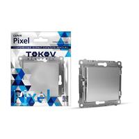 Выключатель 1-кл. СП Pixel 10А IP20 механизм алюм. TOKOV ELECTRIC TKE-PX-V1-C03 - УПС инжиниринг