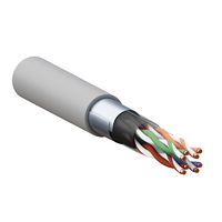 Кабель витая пара F/UTP кат.5E 4 пары 24 AWG solid PVC сер. TERACOM PRO EKF TRP-5EFTP-04PVC-GY-IN3 - УПС инжиниринг