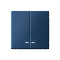 Выключатель 2-кл. ArtGallery (сх. 5а) 10AX с подсветкой механизм аквамарин SE GAL001153 - УПС инжиниринг