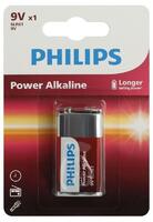 Элемент питания алкалиновый "крона" 6LR61 9В Power (блист. 1шт) Philips Б0062717 - УПС инжиниринг