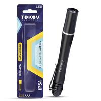Фонарь ручной на батарейках AAAx2 анодированный алюм. TOKOV ELECTRIC TKE-RF-B-05 - УПС инжиниринг