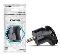 Вилка угловая 16А 250В с заземл. черн. TOKOV ELECTRIC TKL-PLUZ-C05 - УПС инжиниринг