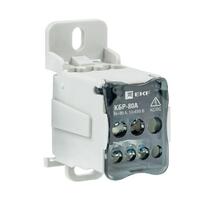 Блок распределительный КРОСС крепеж на панель и DIN КБР-80А EKF plc-kbr80 - УПС инжиниринг